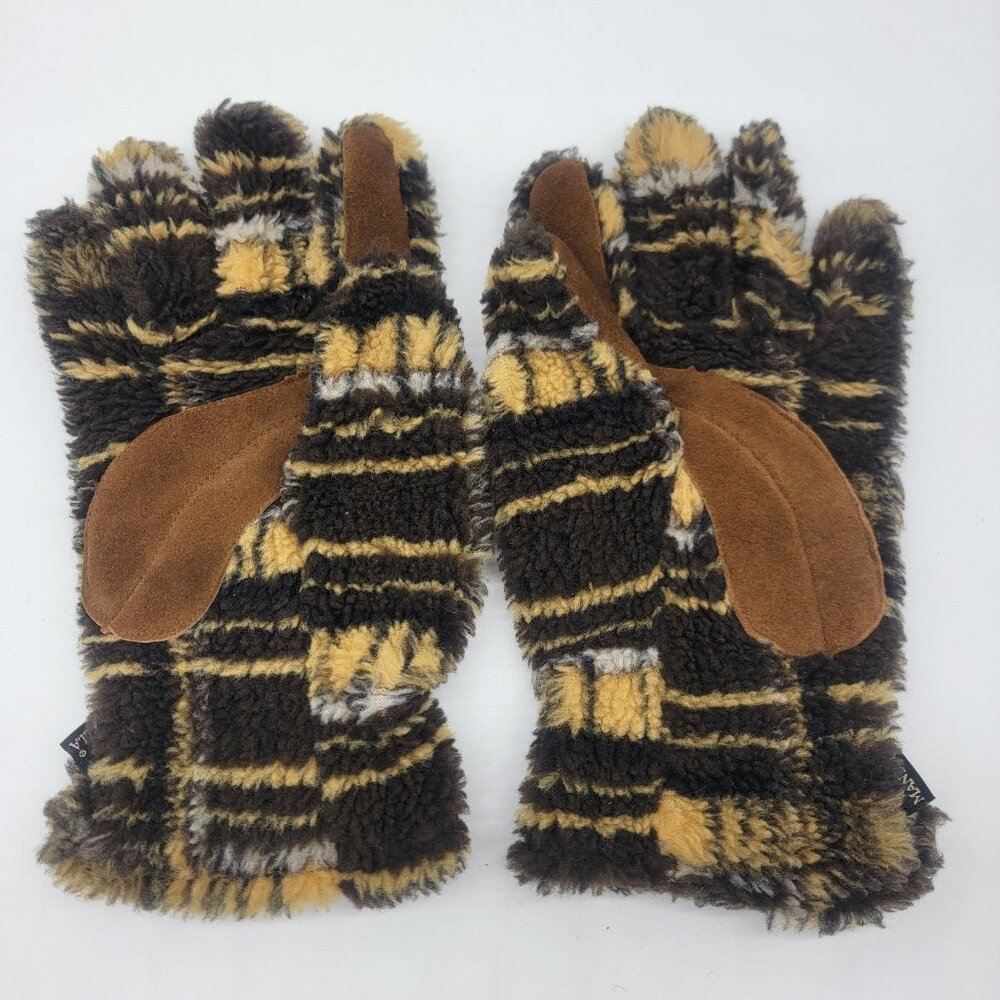 Manzella Gloves Polyester Outdoors‎ Cold Winter Furry Rugged Cowboy Men L